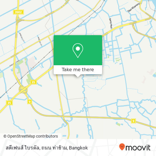 สตีเฟนส์ ไบรดัล, ถนน ท่าข้าม map