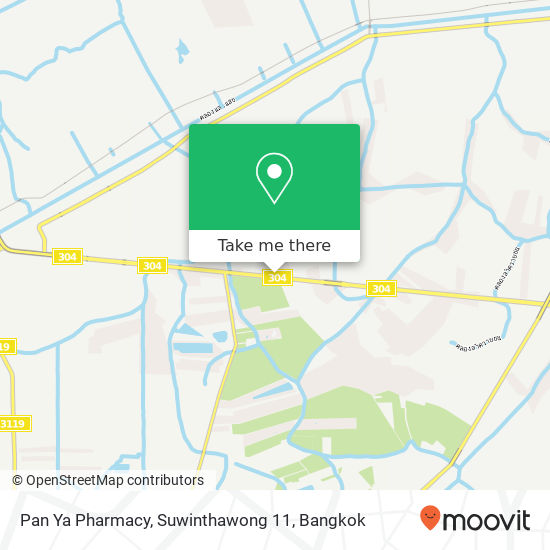 Pan Ya Pharmacy, Suwinthawong 11 map