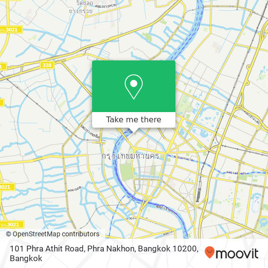 101 Phra Athit Road, Phra Nakhon, Bangkok 10200 map