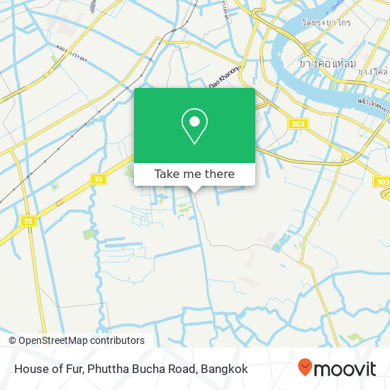 House of Fur, Phuttha Bucha Road map