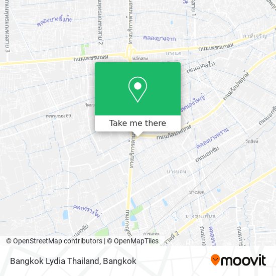 Bangkok Lydia Thailand map