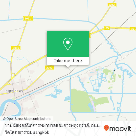 ชานเมืองคลินิกการพยาบาลและการผดุงครรภ์, ถนน วัดโสภณาราม map