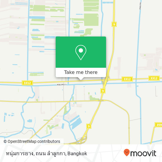 หนุ่มการยาง, ถนน ลำลูกกา map