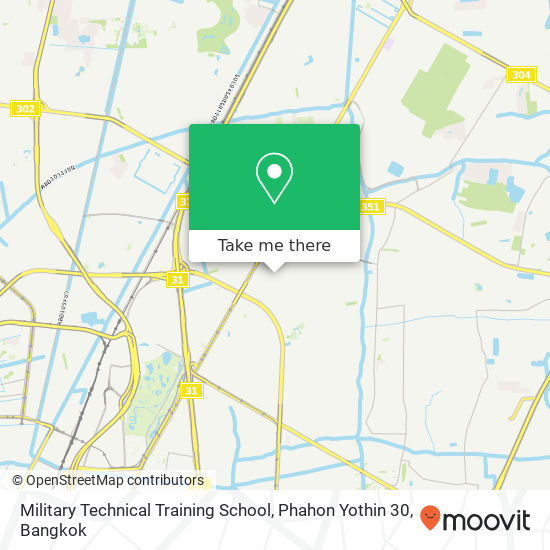 Military Technical Training School, Phahon Yothin 30 map