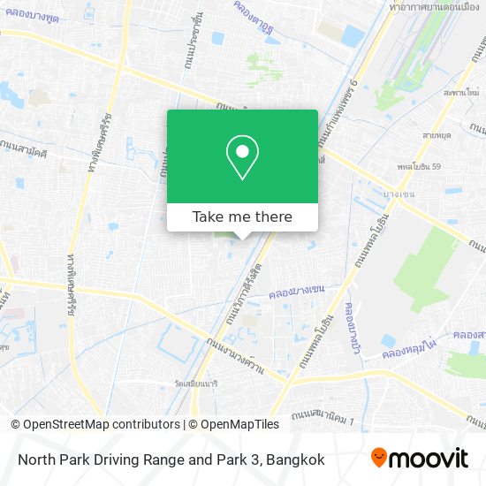 North Park Driving Range and Park 3 map