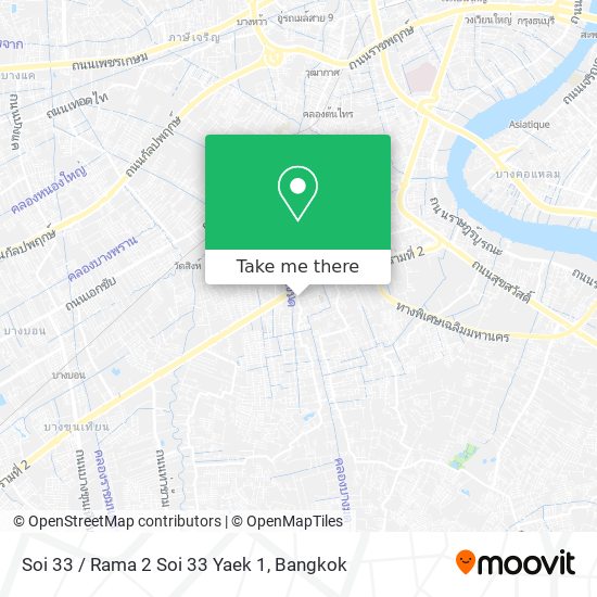 Soi 33 / Rama 2 Soi 33 Yaek 1 map