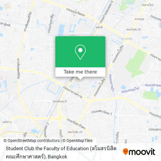 Student Club the Faculty of Education (สโมสรนิสิตคณะศึกษาศาสตร์) map