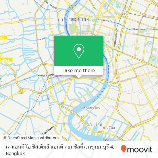 เค แอนด์ โอ ซิสเต็มส์ แอนด์ คอนซัลติ้ง, กรุงธนบุรี 4 map