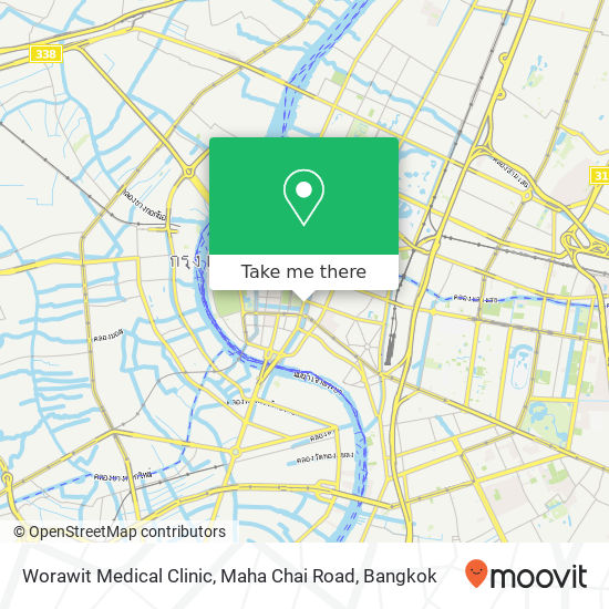 Worawit Medical Clinic, Maha Chai Road map