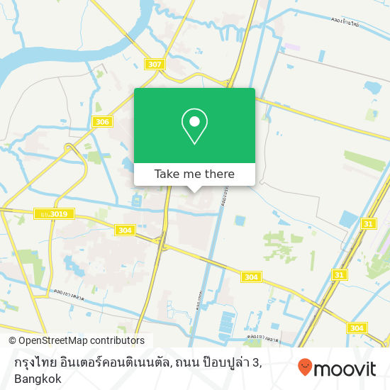 กรุงไทย อินเตอร์คอนติเนนตัล, ถนน ป๊อบปูล่า 3 map