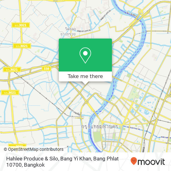 Hahlee Produce & Silo, Bang Yi Khan, Bang Phlat 10700 map