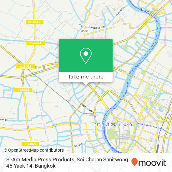 Si-Am Media Press Products, Soi Charan Sanitwong 45 Yaek 14 map