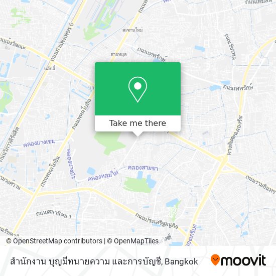 สำนักงาน บุญมีทนายความ และการบัญชี map