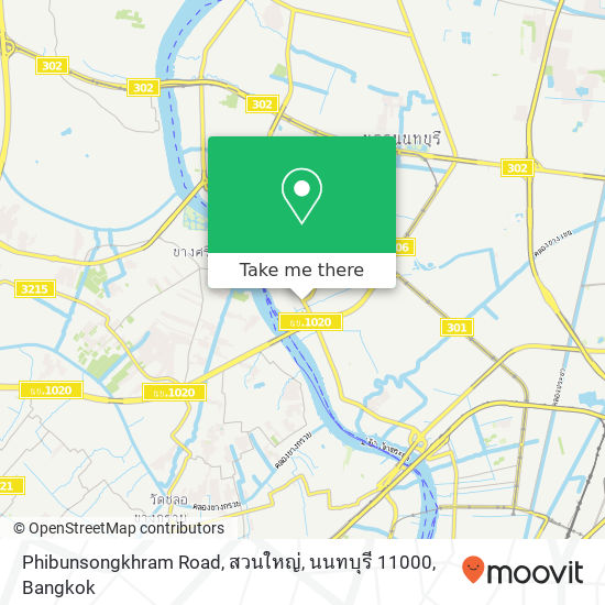 Phibunsongkhram Road, สวนใหญ่, นนทบุรี 11000 map