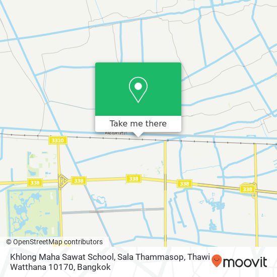 Khlong Maha Sawat School, Sala Thammasop, Thawi Watthana 10170 map