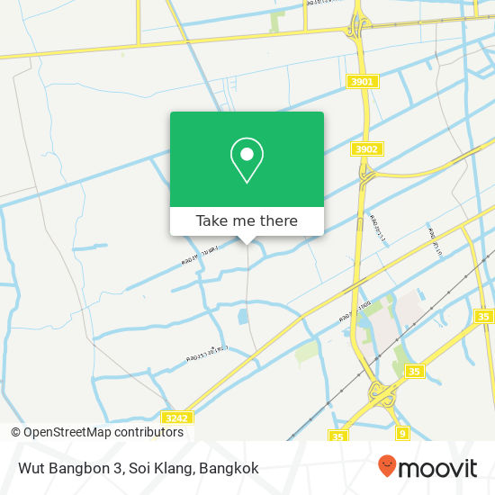 Wut Bangbon 3, Soi Klang map