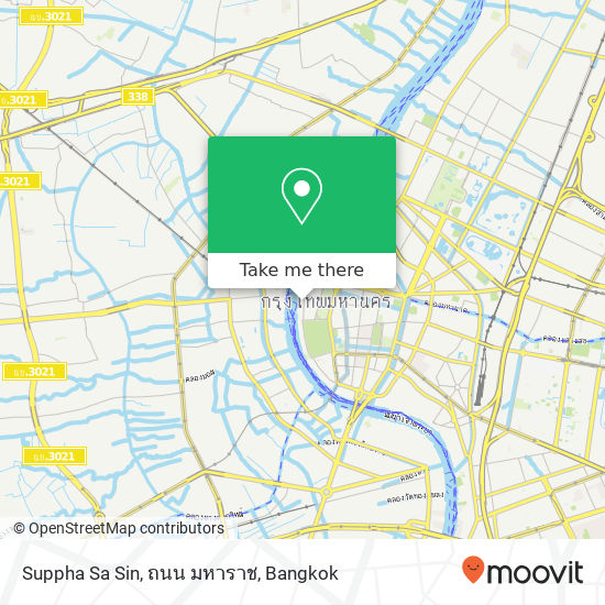 Suppha Sa Sin, ถนน มหาราช map