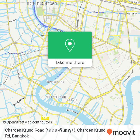 Charoen Krung Road (ถนนเจริญกรุง), Charoen Krung Rd map