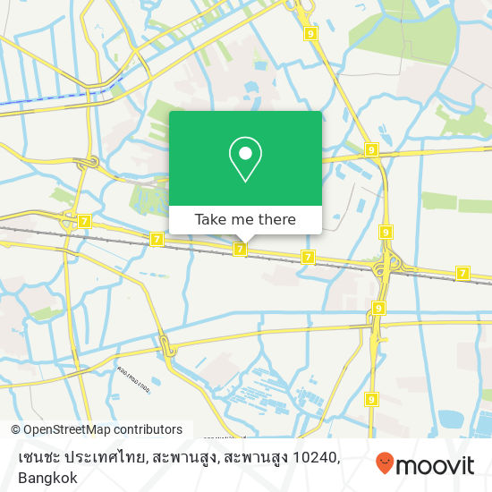 เซนชะ ประเทศไทย, สะพานสูง, สะพานสูง 10240 map