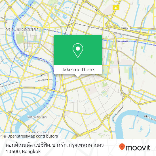 คอนติเนนตัล แปซิฟิค, บางรัก, กรุงเทพมหานคร 10500 map