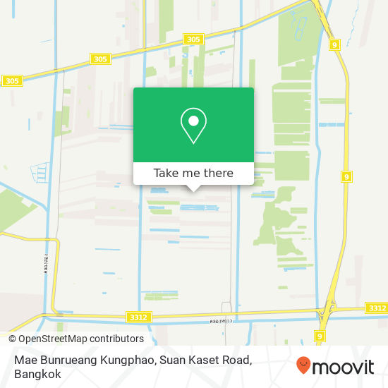 Mae Bunrueang Kungphao, Suan Kaset Road map