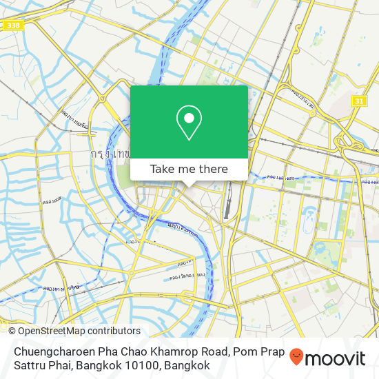 Chuengcharoen Pha Chao Khamrop Road, Pom Prap Sattru Phai, Bangkok 10100 map