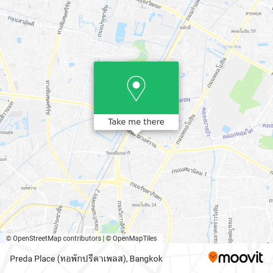 Preda Place (หอพักปรีดาเพลส) map