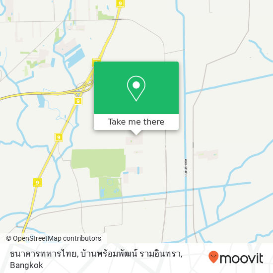 ธนาคารทหารไทย, บ้านพร้อมพัฒน์ รามอินทรา map