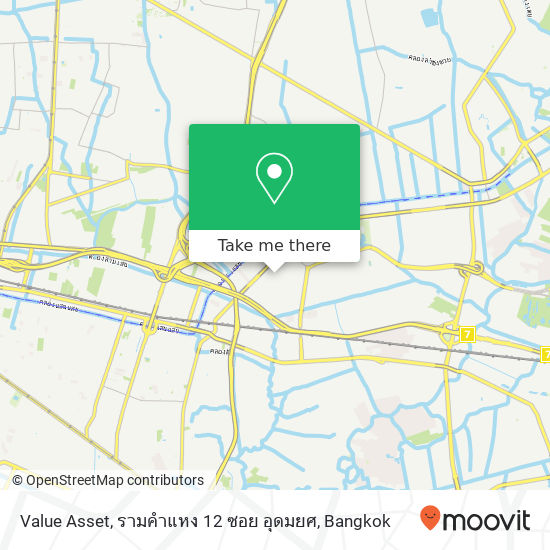 Value Asset, รามคำแหง 12 ซอย อุดมยศ map