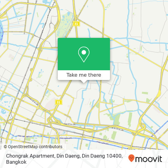 Chongrak Apartment, Din Daeng, Din Daeng 10400 map