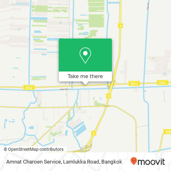 Amnat Charoen Service, Lamlukka Road map