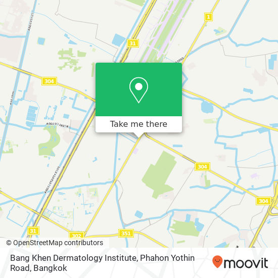 Bang Khen Dermatology Institute, Phahon Yothin Road map