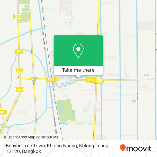 Banyan Tree Town, Khlong Nueng, Khlong Luang 12120 map