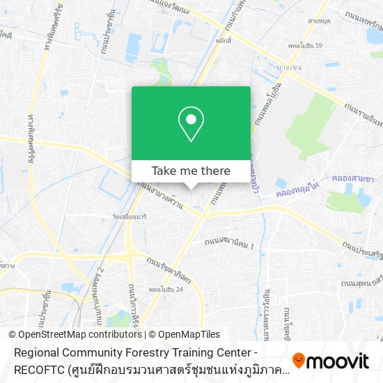 Regional Community Forestry Training Center -RECOFTC map