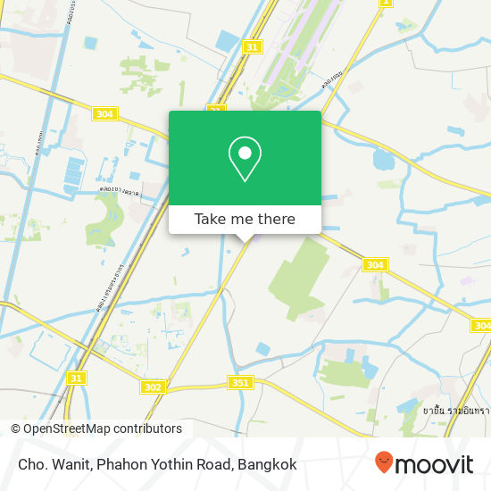 Cho. Wanit, Phahon Yothin Road map
