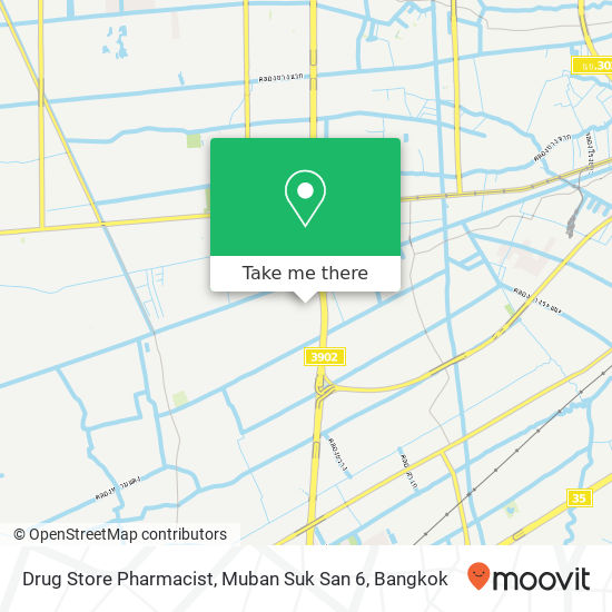 Drug Store Pharmacist, Muban Suk San 6 map