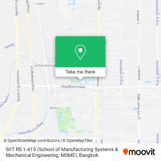 SIIT RS 1-415 (School of  Manufacturing Systems & Mechanical Engineering; MSME) map