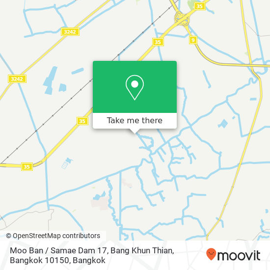 Moo Ban / Samae Dam 17, Bang Khun Thian, Bangkok 10150 map