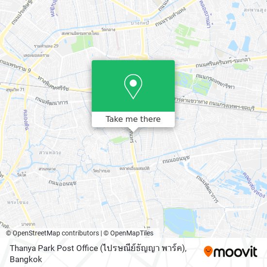 Thanya Park Post Office (ไปรษณีย์ธัญญา พาร์ค) map