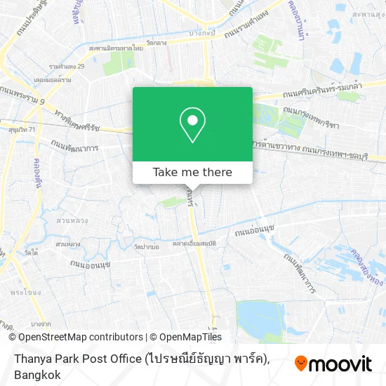 Thanya Park Post Office (ไปรษณีย์ธัญญา พาร์ค) map