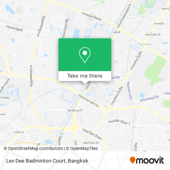 Lex Dee Badminton Court map