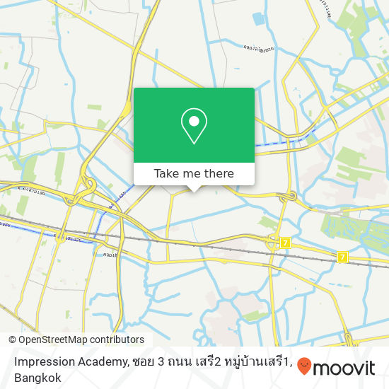 Impression Academy, ซอย 3 ถนน เสรี2 หมู่บ้านเสรี1 map