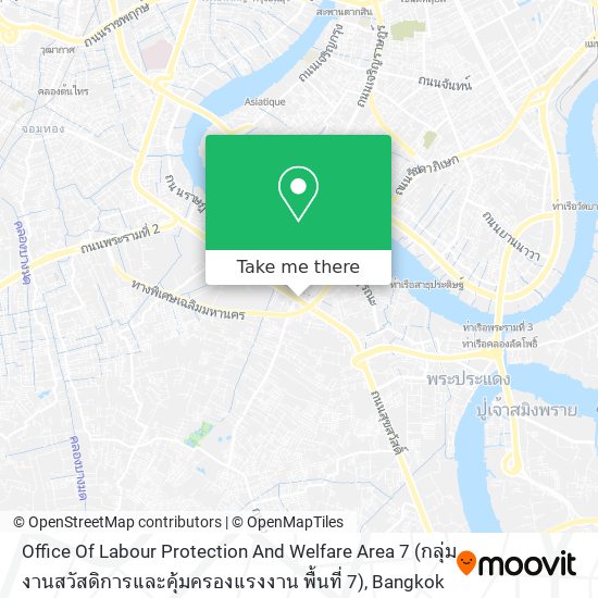 Office Of Labour Protection And Welfare Area 7 (กลุ่มงานสวัสดิการและคุ้มครองแรงงาน พื้นที่ 7) map