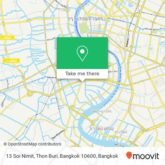 13 Soi Nimit, Thon Buri, Bangkok 10600 map