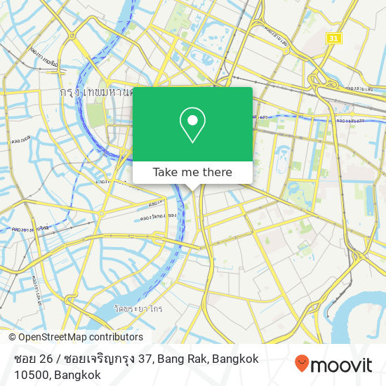 ซอย 26 / ซอยเจริญกรุง 37, Bang Rak, Bangkok 10500 map