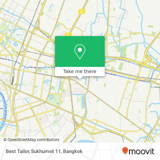 Best Tailor, Sukhumvit 11 map