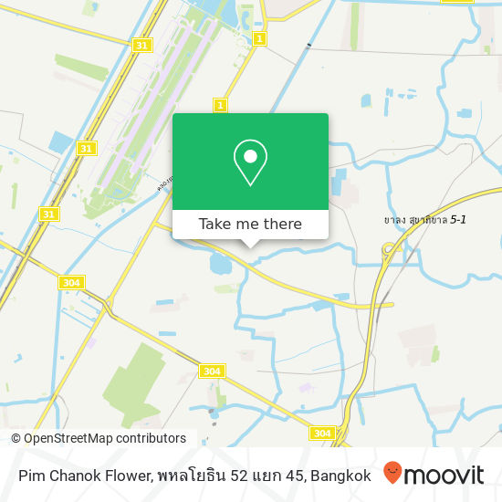 Pim Chanok Flower, พหลโยธิน 52 แยก 45 map