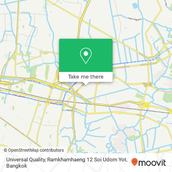 Universal Quality, Ramkhamhaeng 12 Soi Udom Yot map