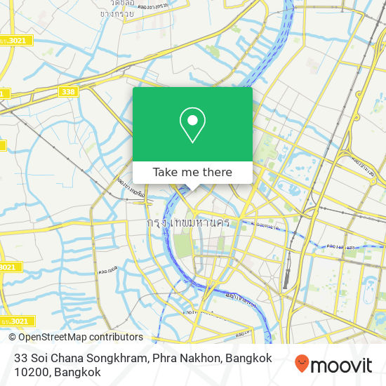 33 Soi Chana Songkhram, Phra Nakhon, Bangkok 10200 map