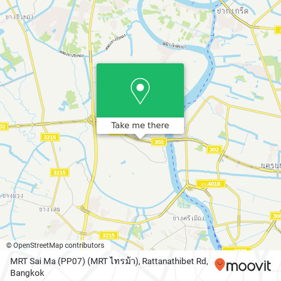 MRT Sai Ma (PP07) (MRT ไทรม้า), Rattanathibet Rd map